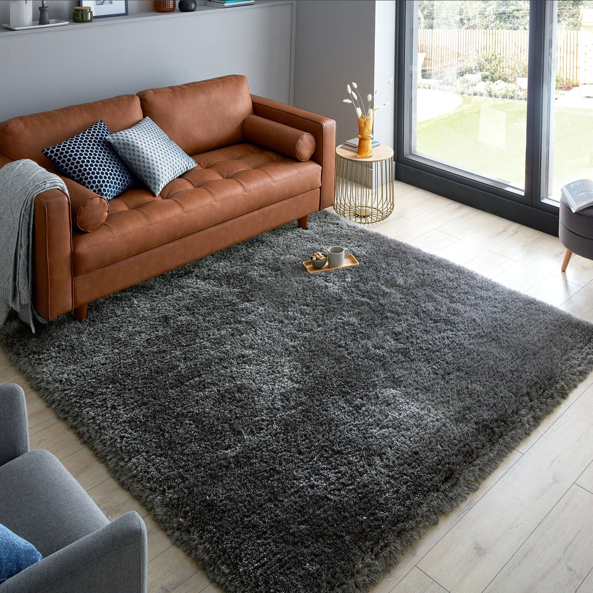 Large View Kaylee Square Shag Rug