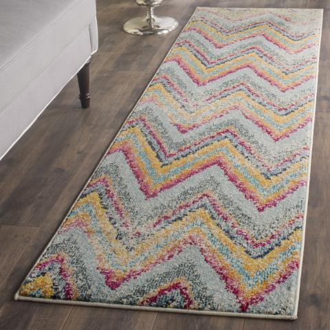 Kara Modern Chevron Striped Rug
