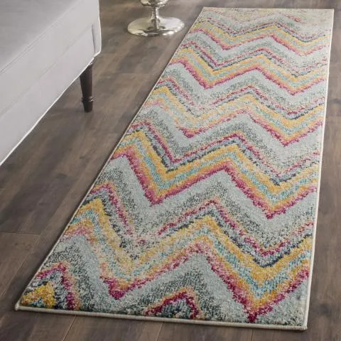 Large View Kara Modern Chevron Striped Rug