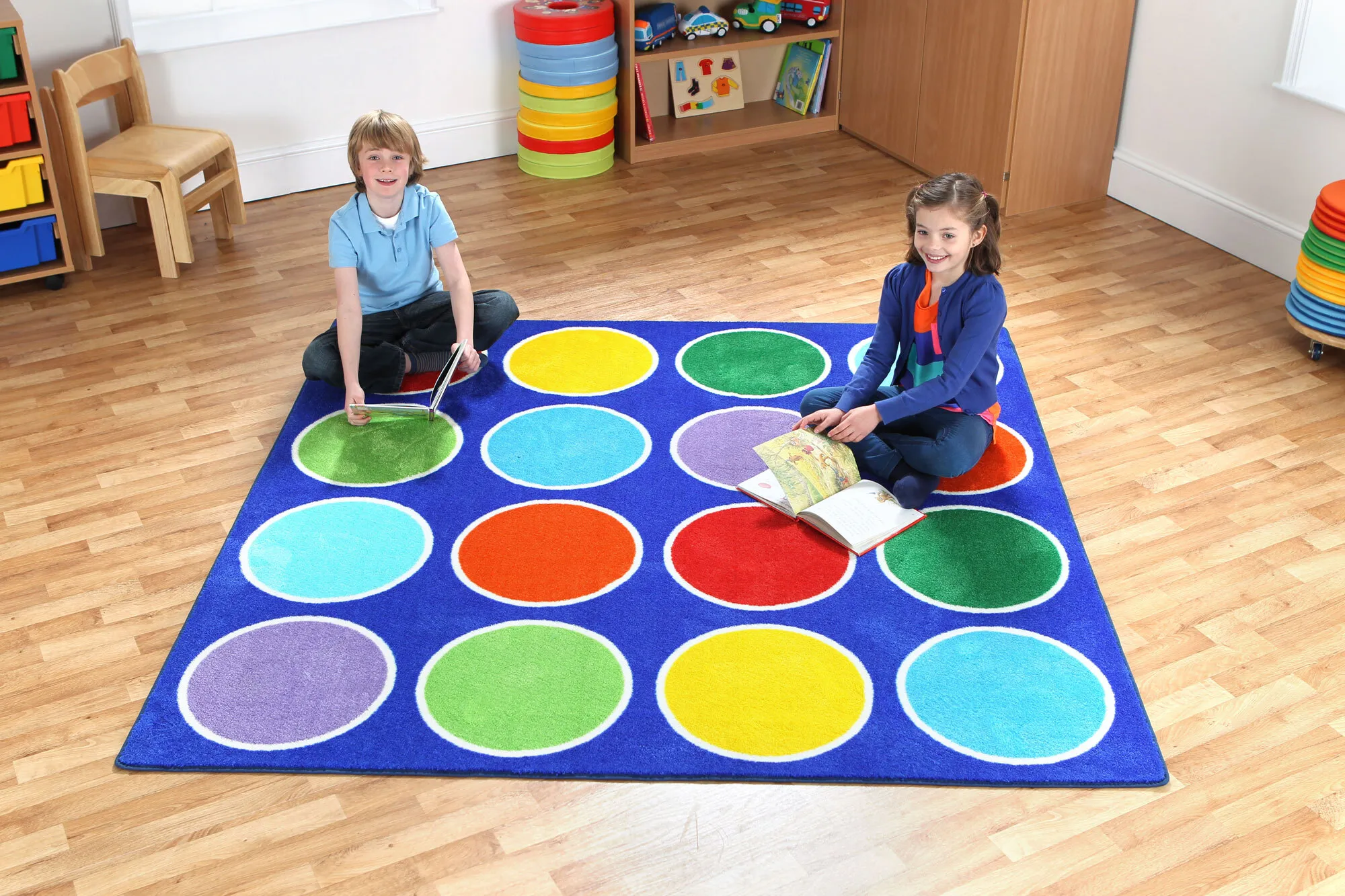 Large View Kids Square Placement Rug