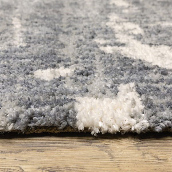 Kupa Modern Grey Shaggy Rug