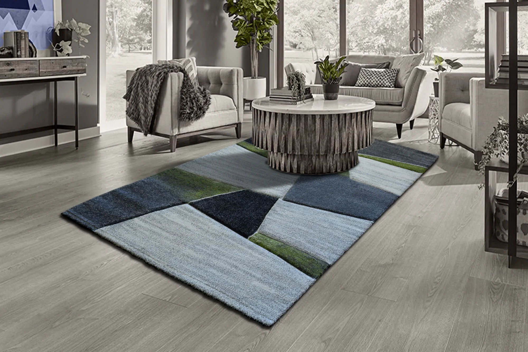 Lucia Modern Geometric Rug