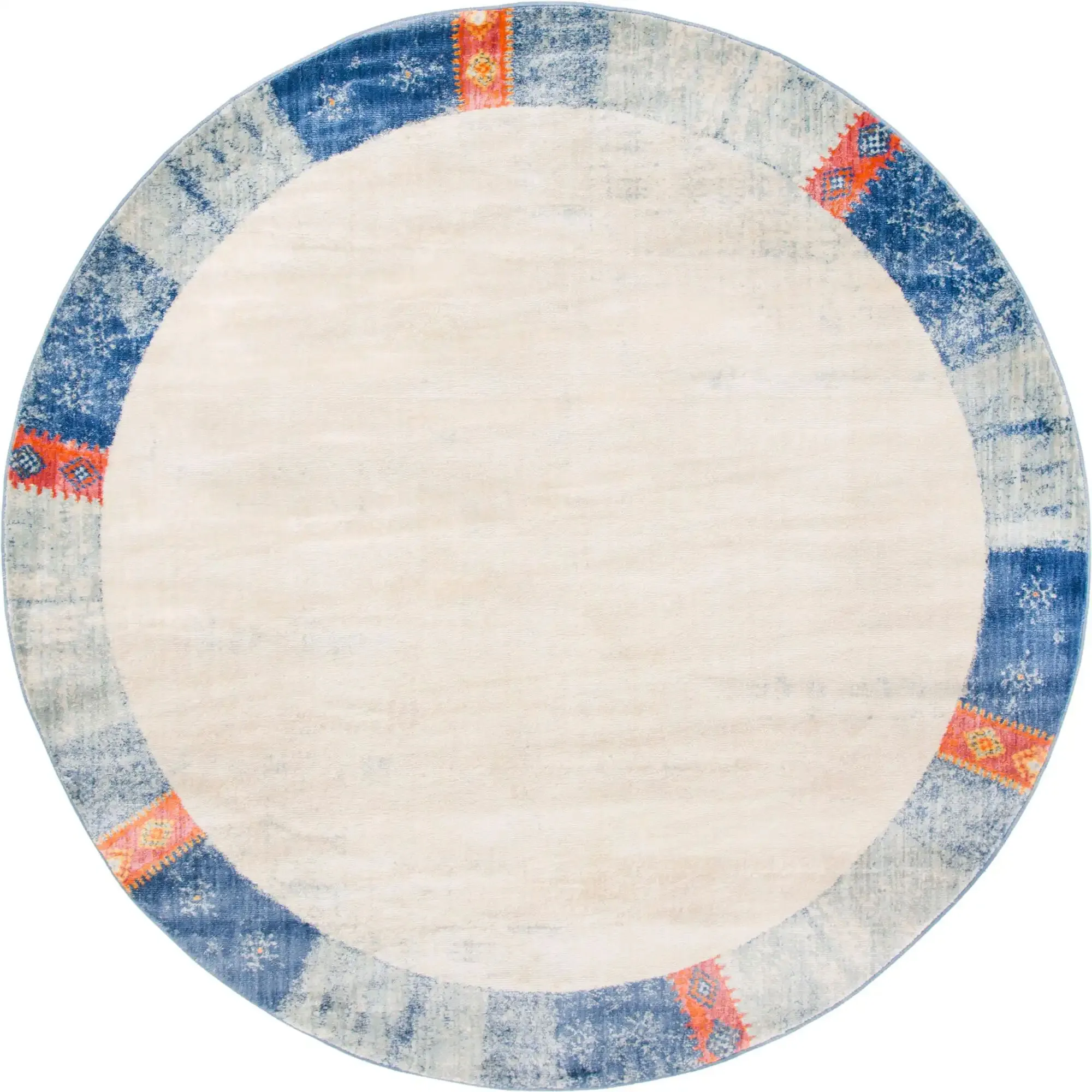 Large View Lisa Contemporary Border Rug