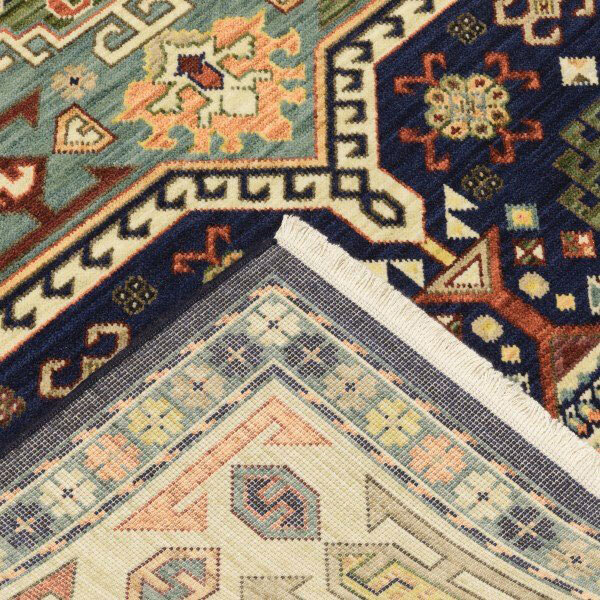 Large View Leah Classic Medallion Wool Rug