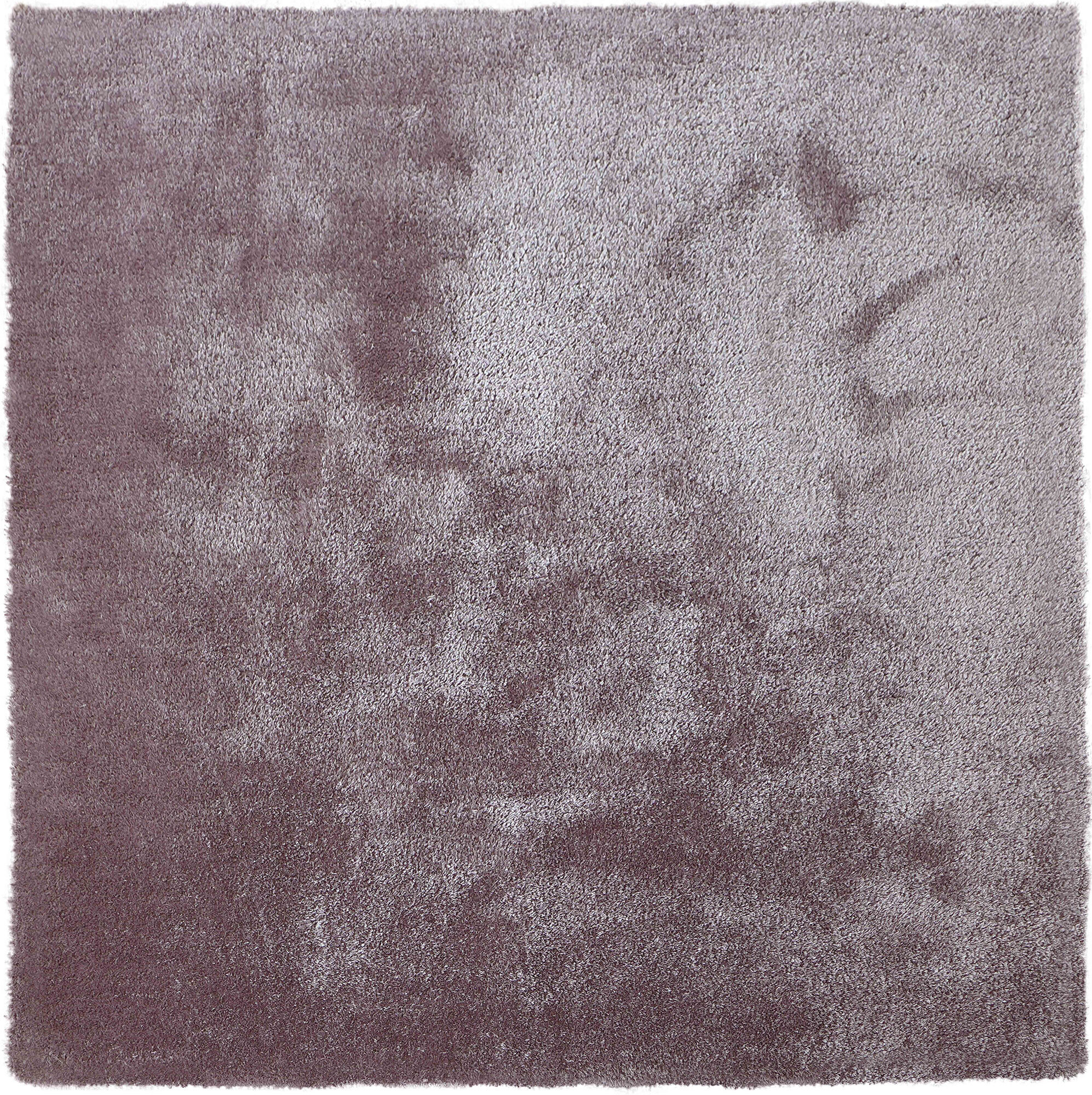 Large View Luxe Plain Lilac Shaggy Rug