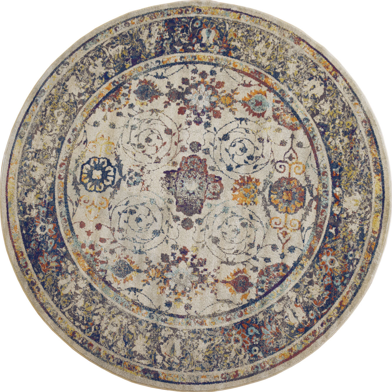 Large View Lester Classic Overdyed Floral Rug