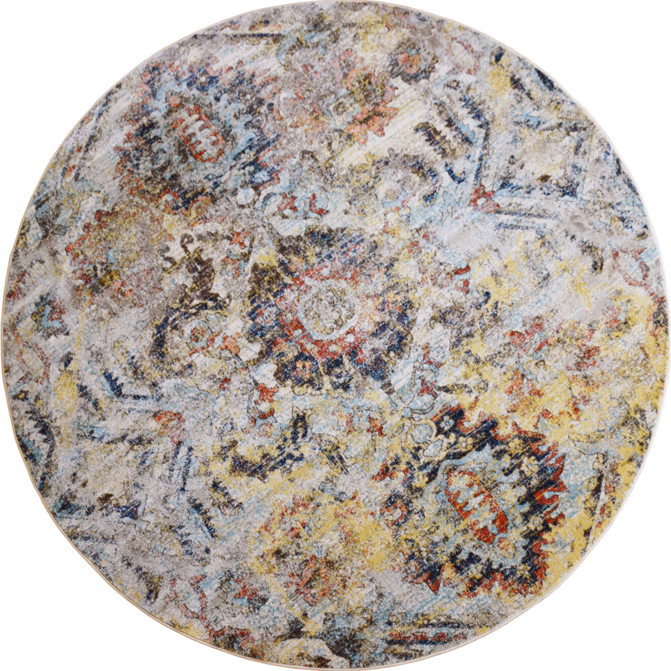 Large View Lester Traditional Overdyed Rug