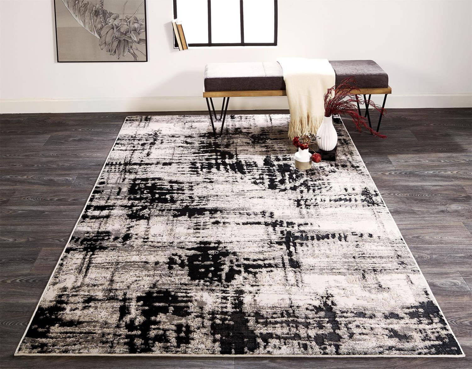 Mosaic Monotone Abstract Rug