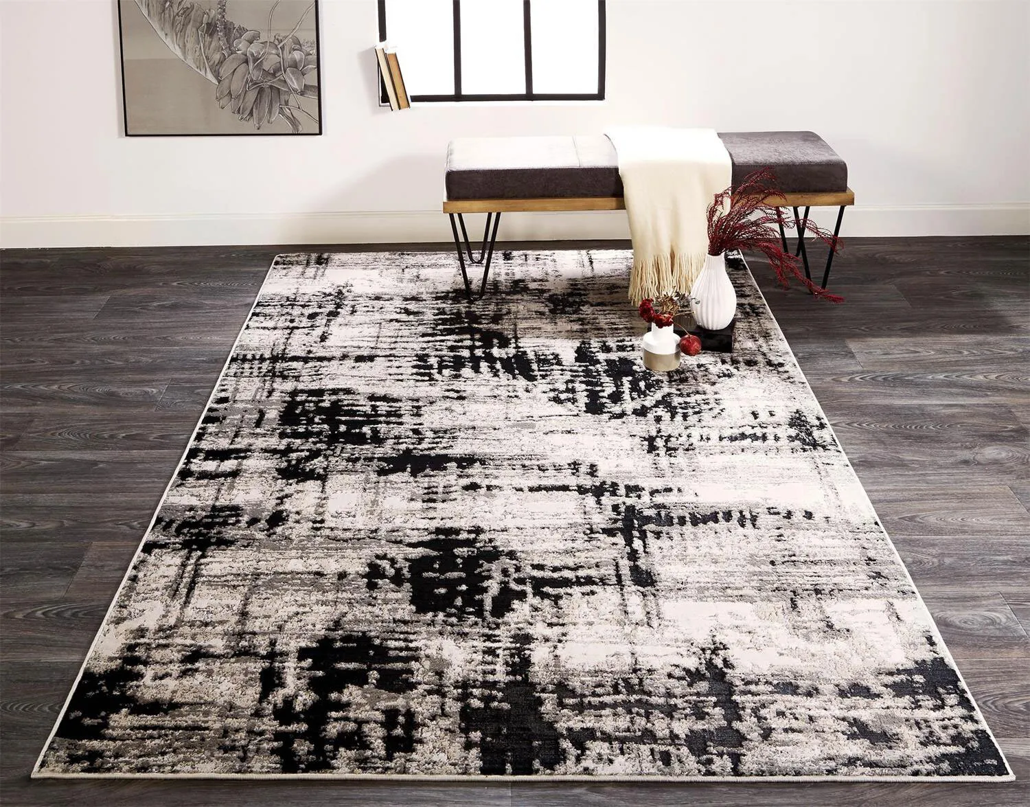 Mosaic Monotone Abstract Rug
