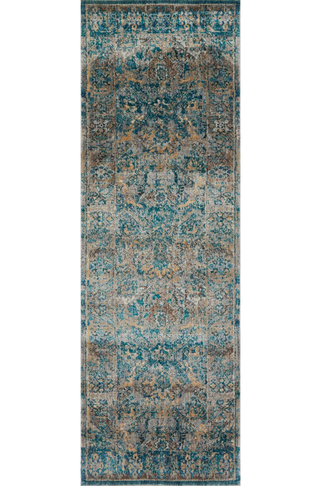 Melanie Blue Traditional Rug