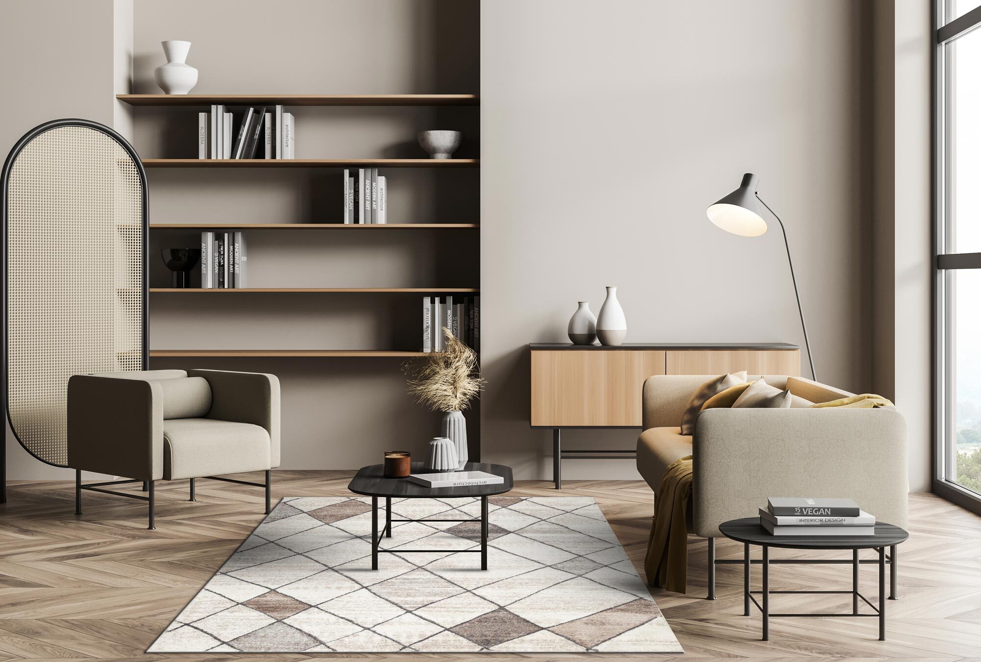 Large View Mylo Geometric Rug