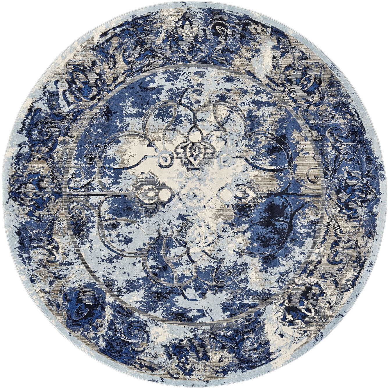 Large View Melissa Blue Transitional Rug