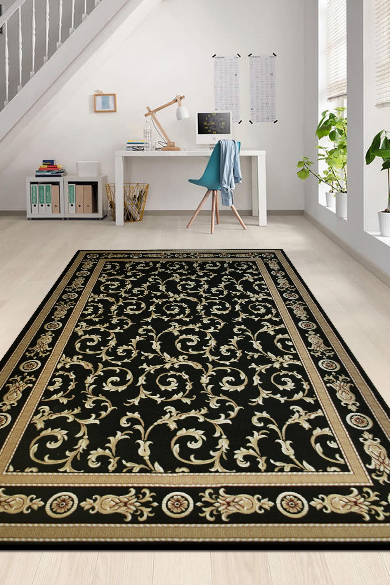 Mercin Traditional Floral Rug