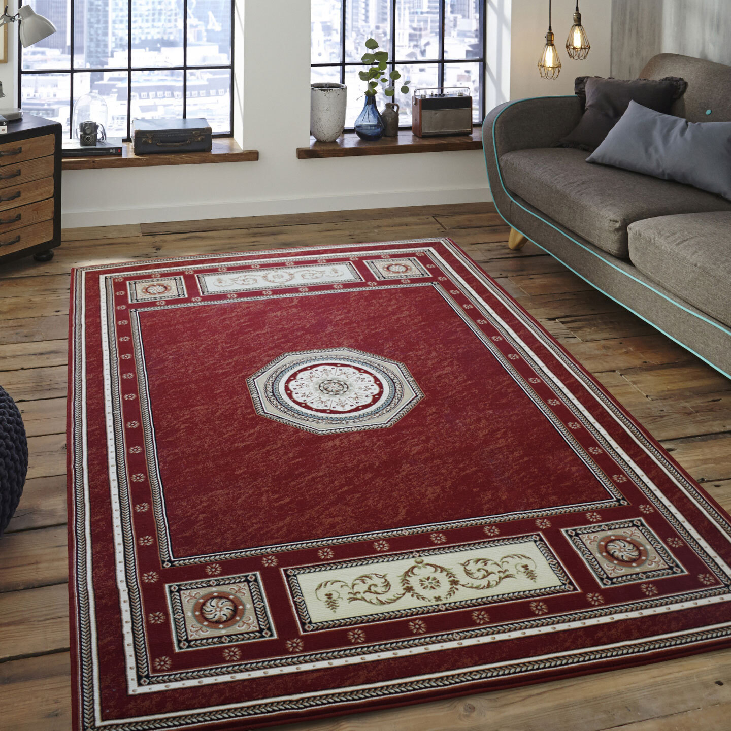 Large View Mercin Traditional Rug