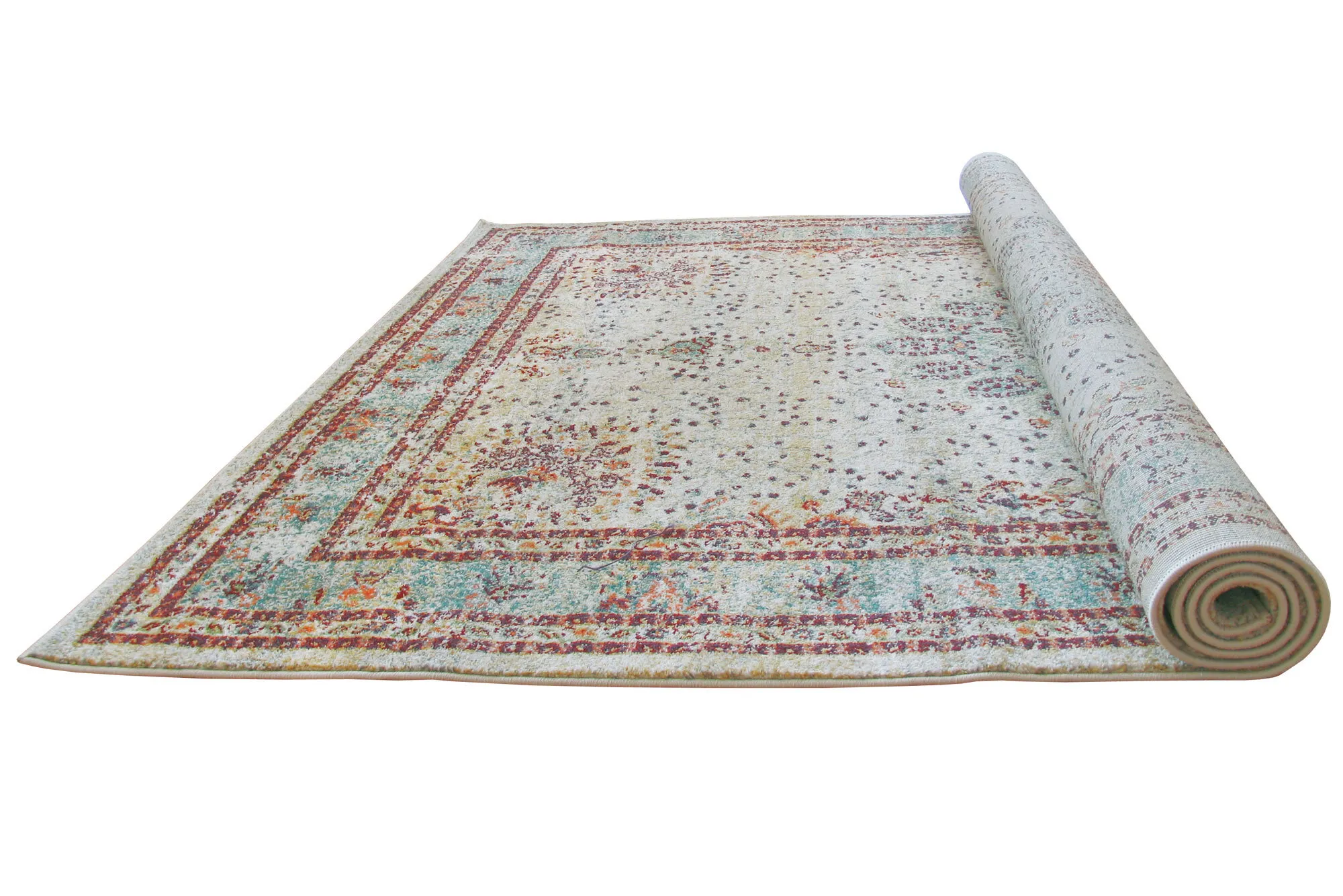 Large View Messi Turquoise Overdyed Rug