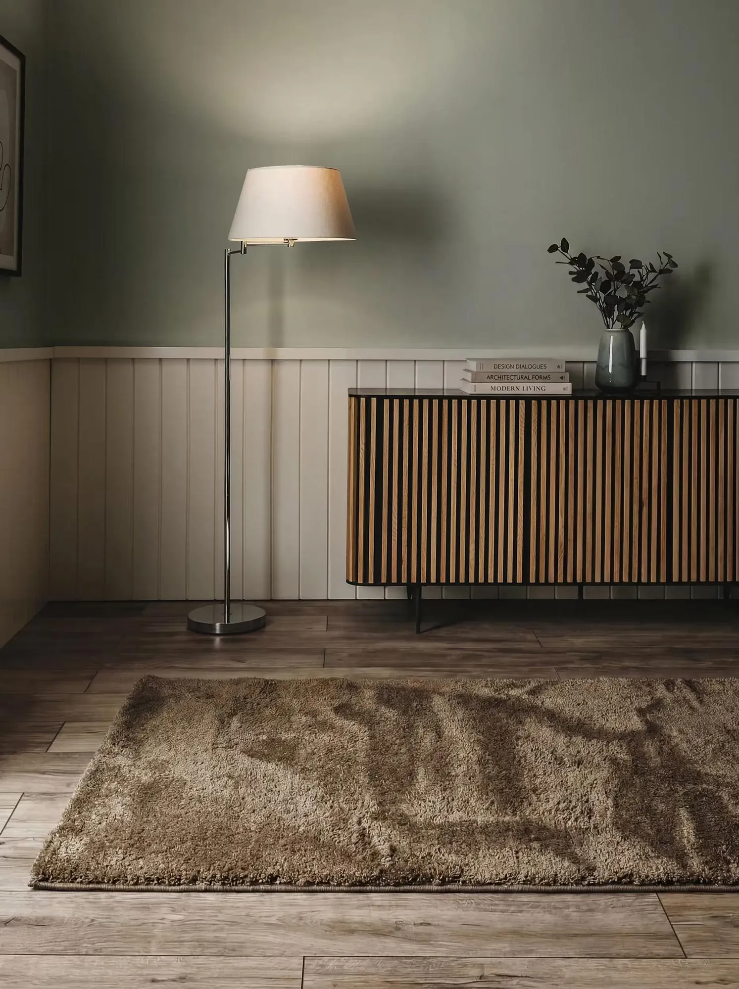 Mojito Plain Brown Shaggy Rug