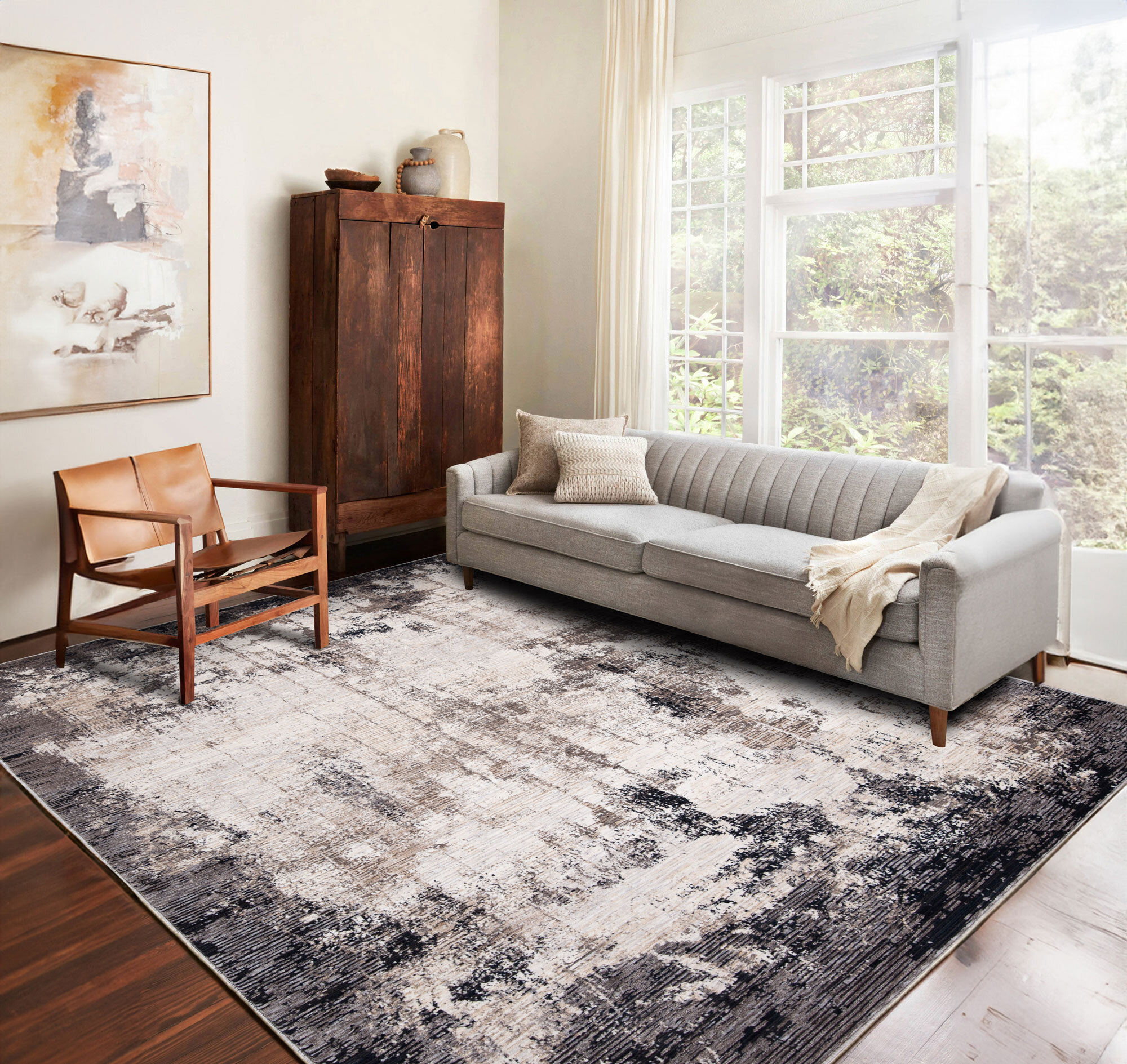 Large View Nadia Contemporary Abstract Rug