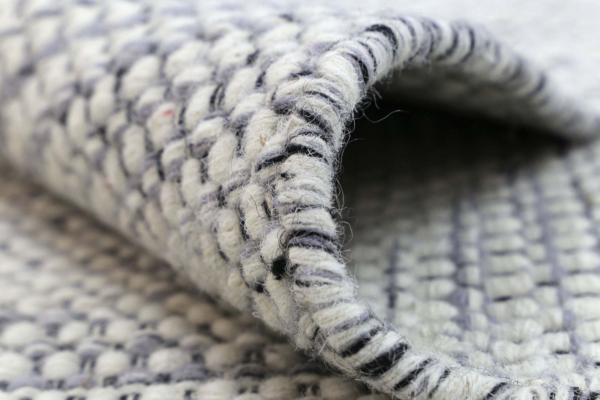 Natura Grey Wool Flatweave Rug