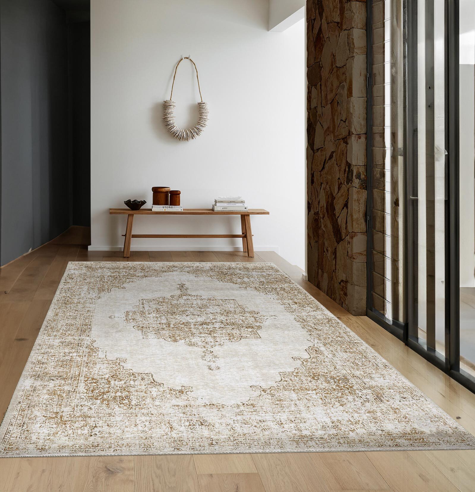 Large View Noble Traditional Medallion Rug