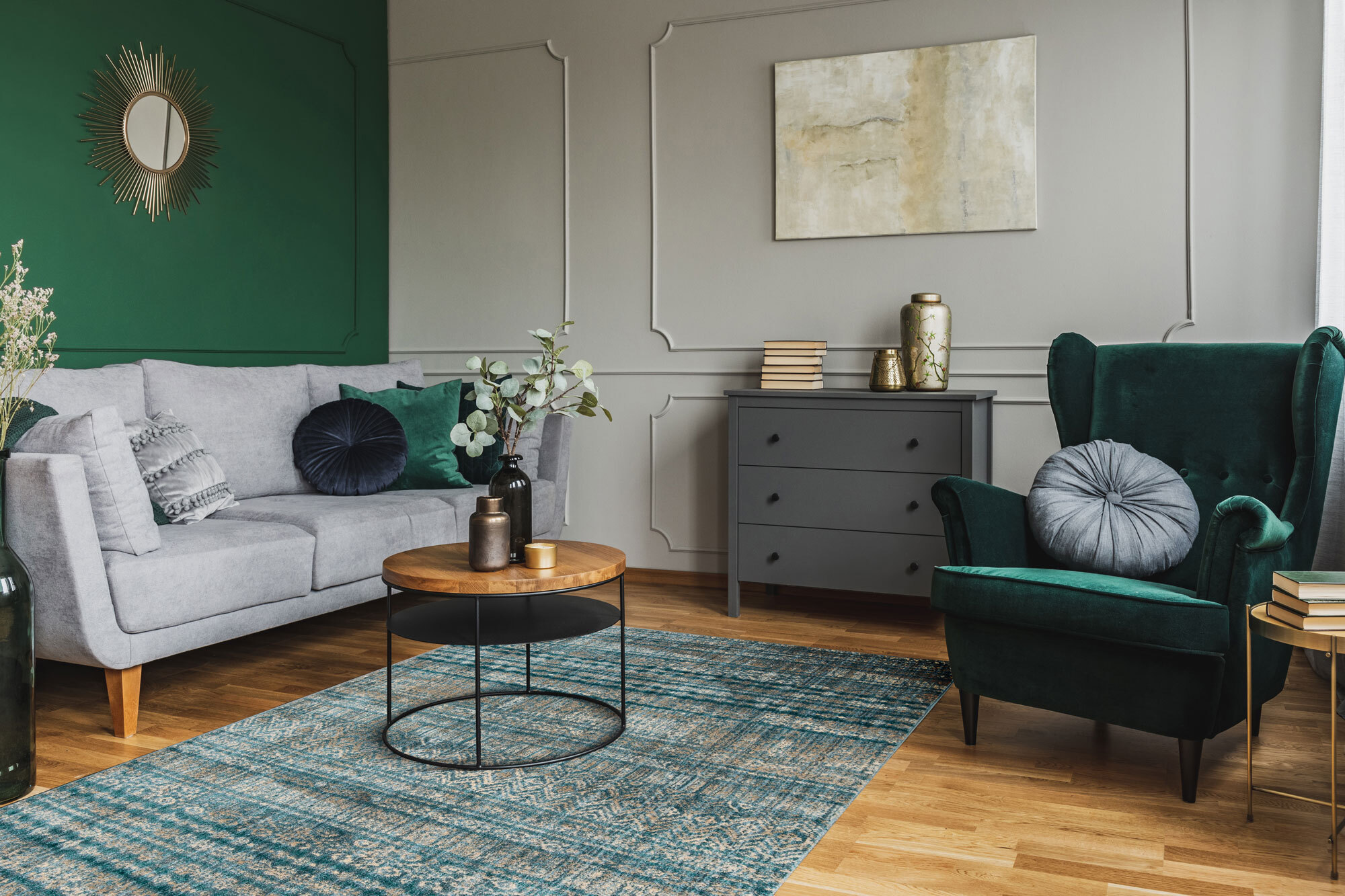 Large View Odin Transitional Striped Rug