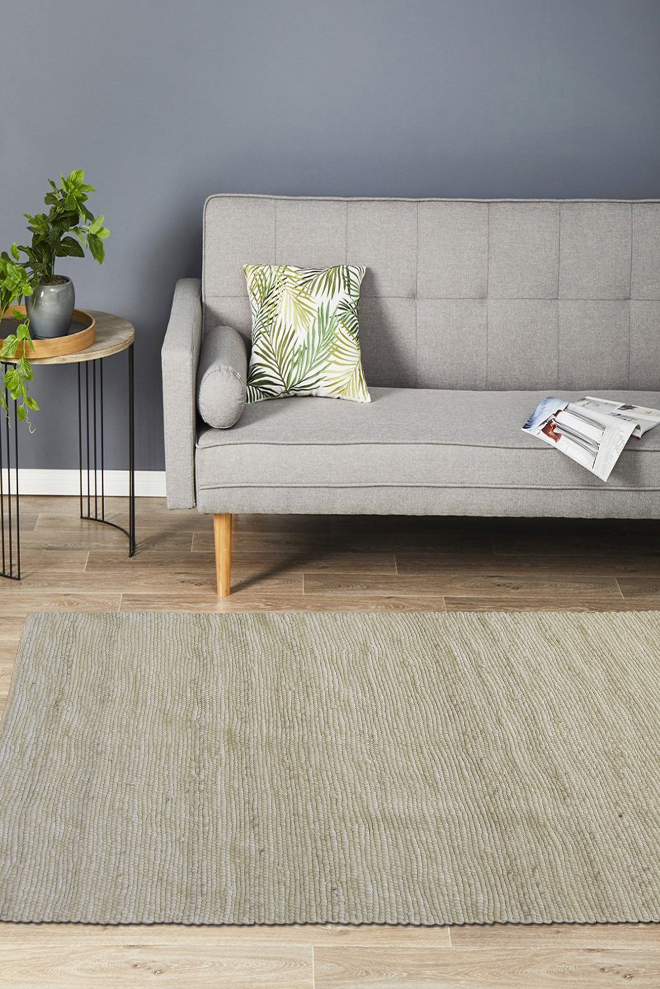 Studio Beige Flatweave Wool Rug