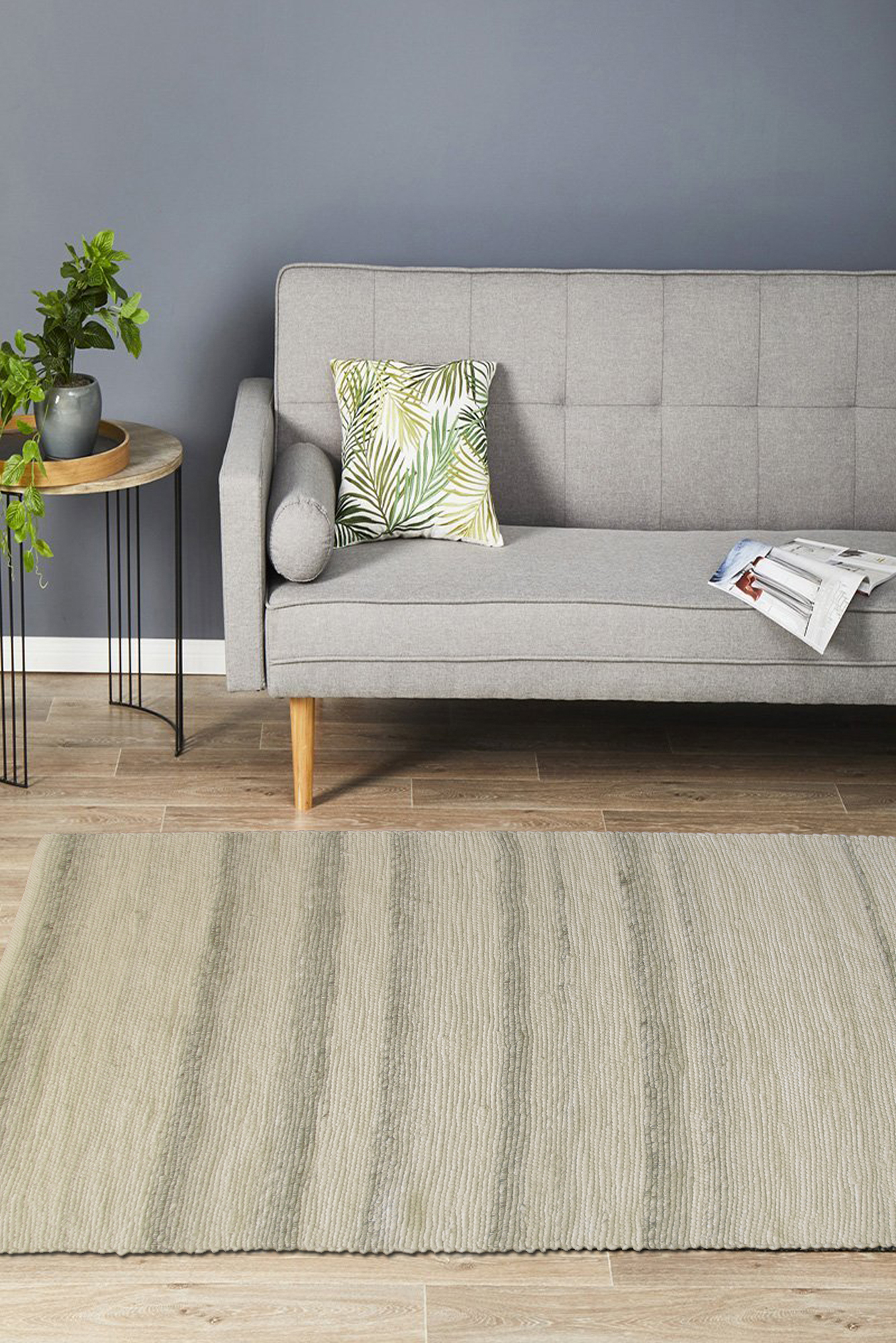 Large View Studio Flatweave Wool Stripe Rug