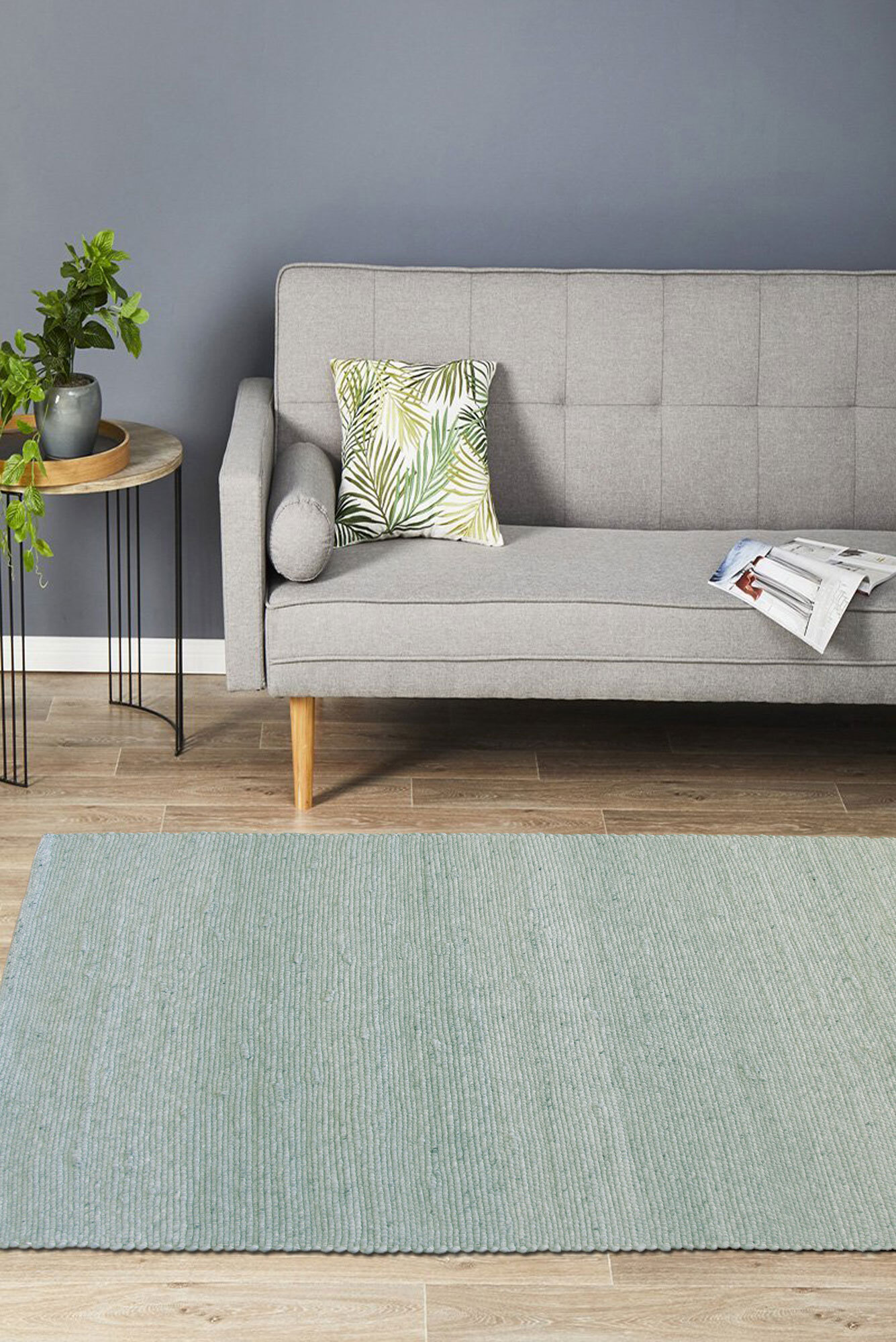 Studio Blue Flatweave Wool Rug