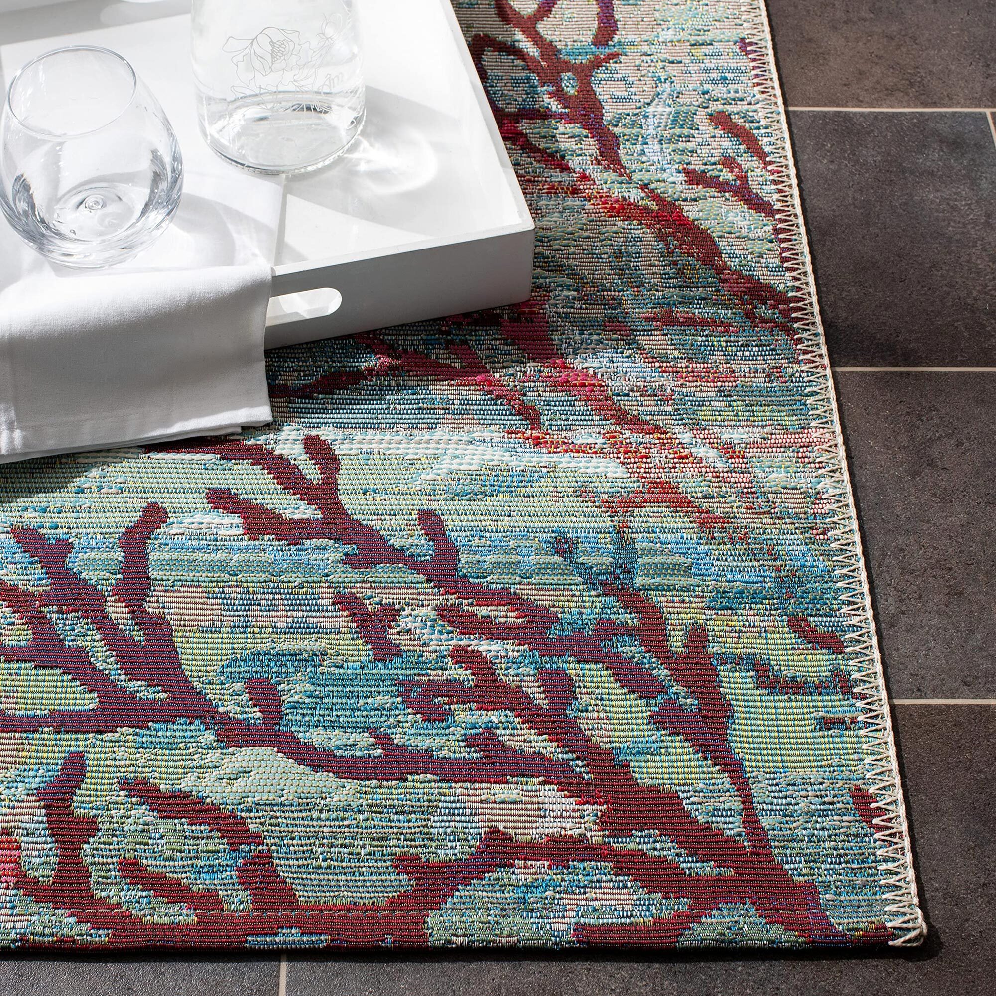 Large View Sole Coral Indoor & Outdoor Rug
