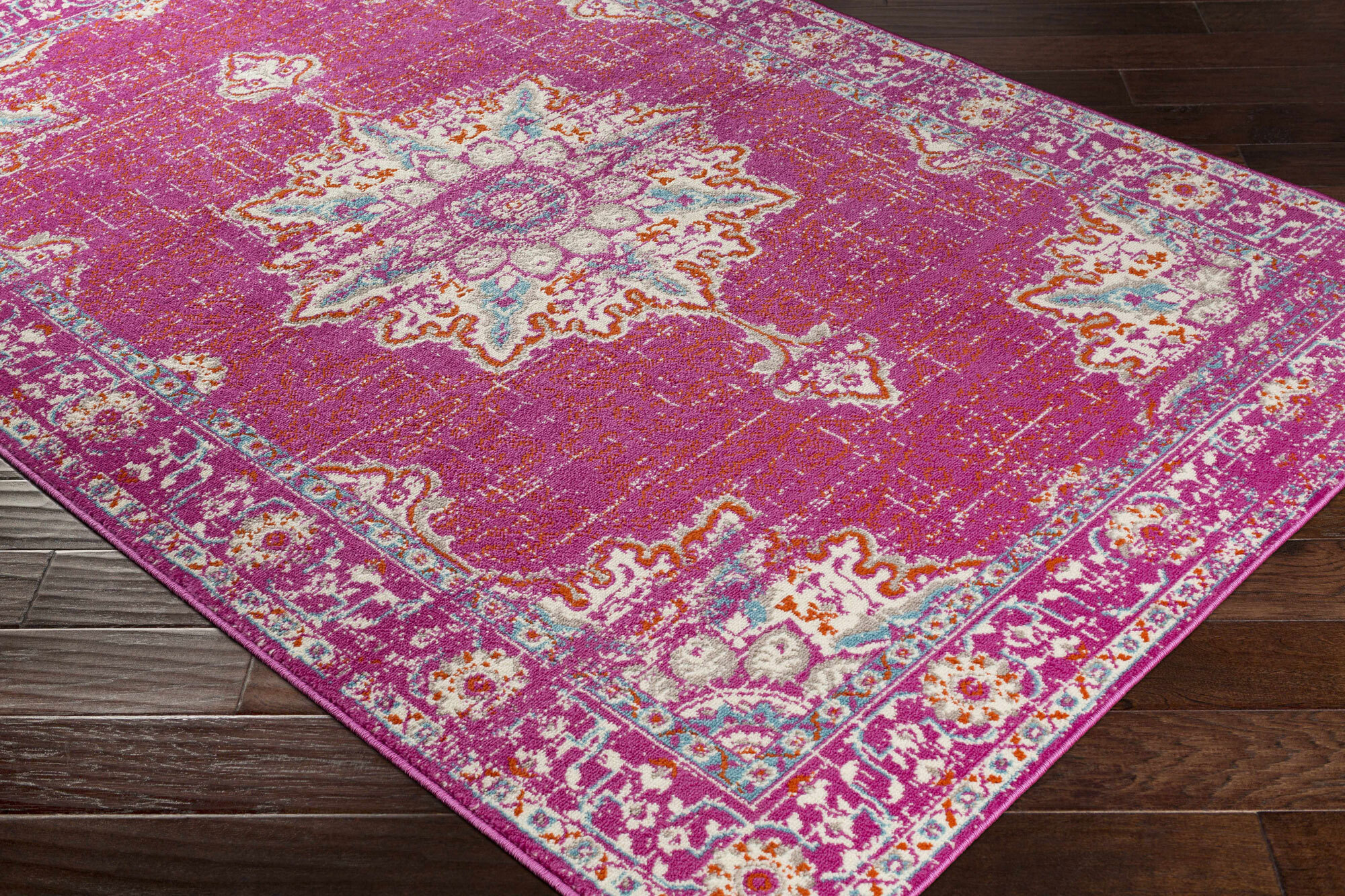Large View Space Traditional Medallion Rug