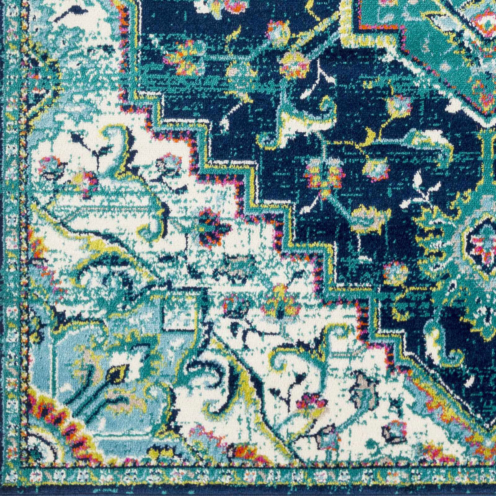 Large View Space Traditional Medallion Rug