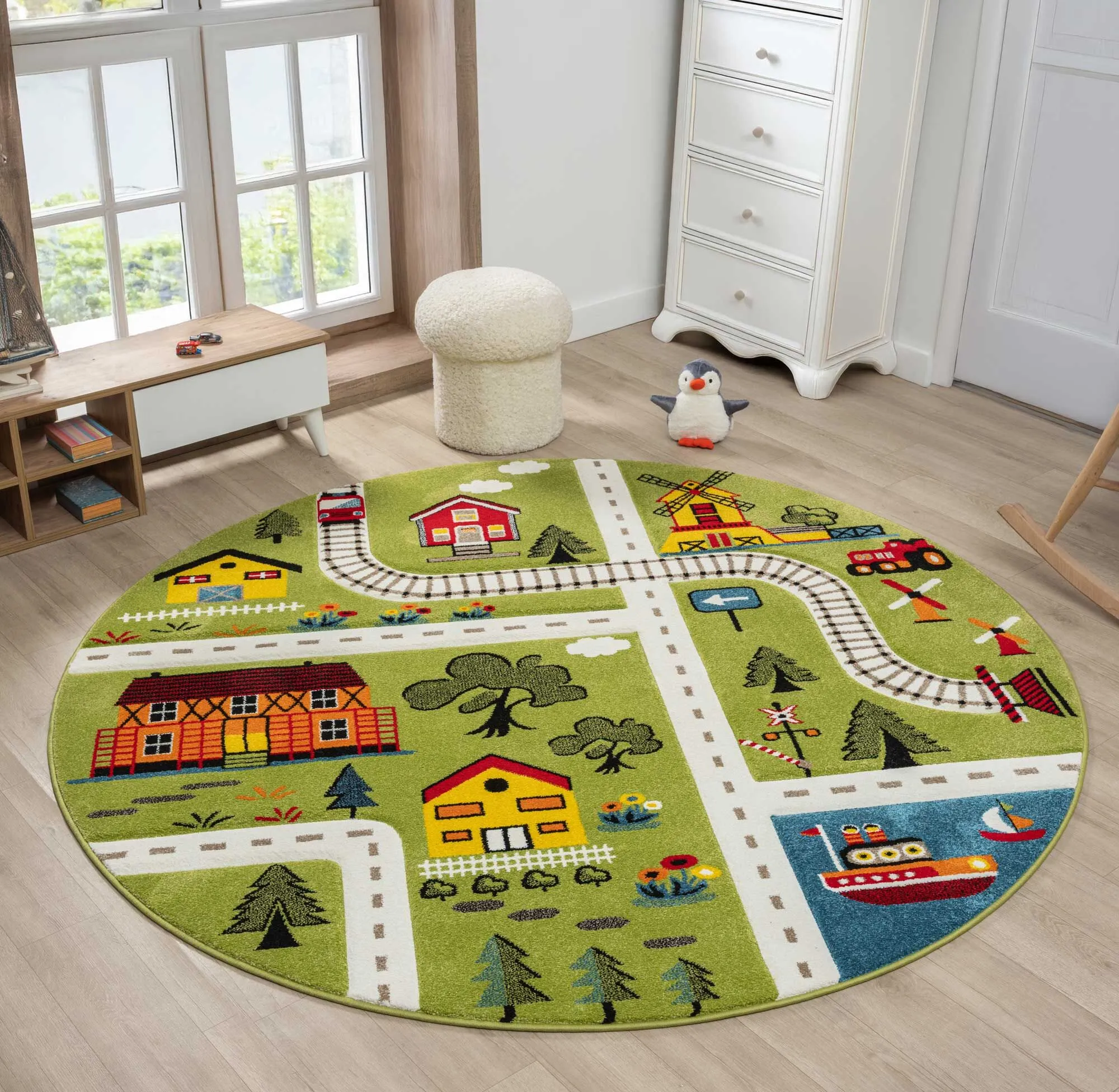 Speedy Kids Town Road Rug
