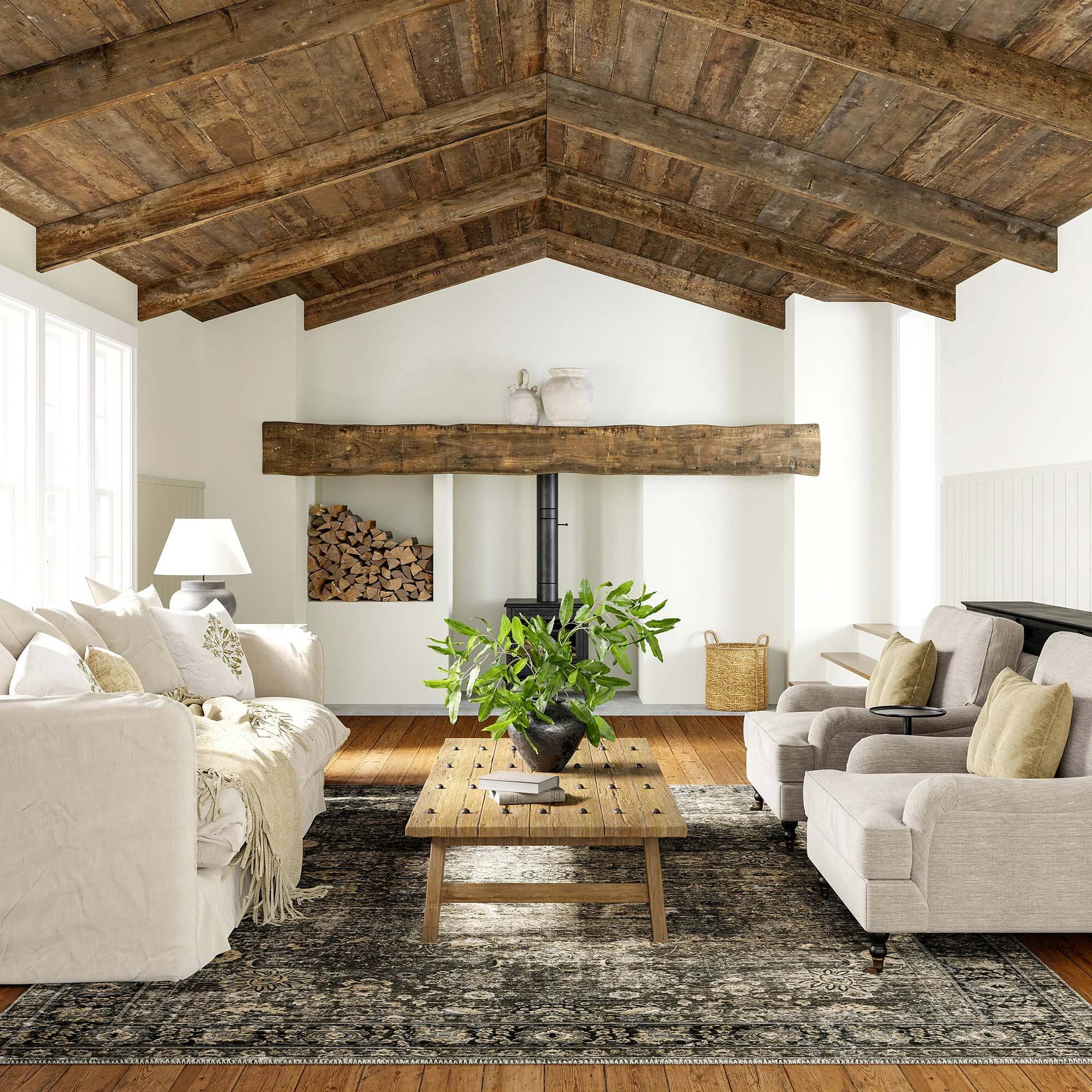 Large View Timeless Traditional Floral Rug