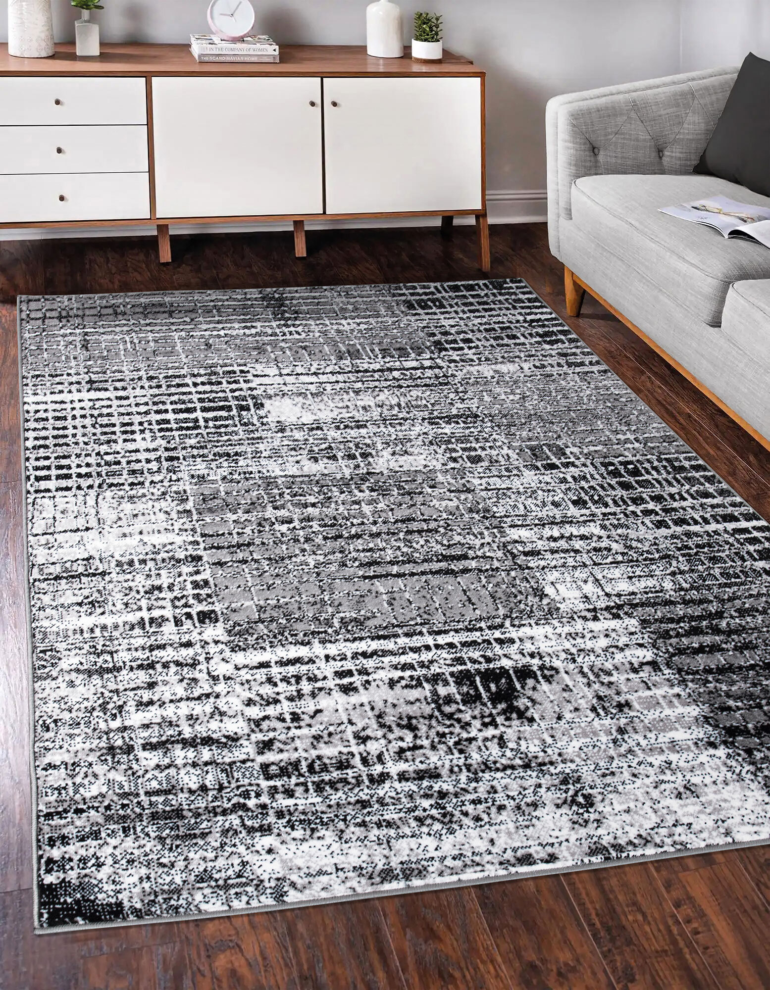 Large View Toni Modern Striped Rug