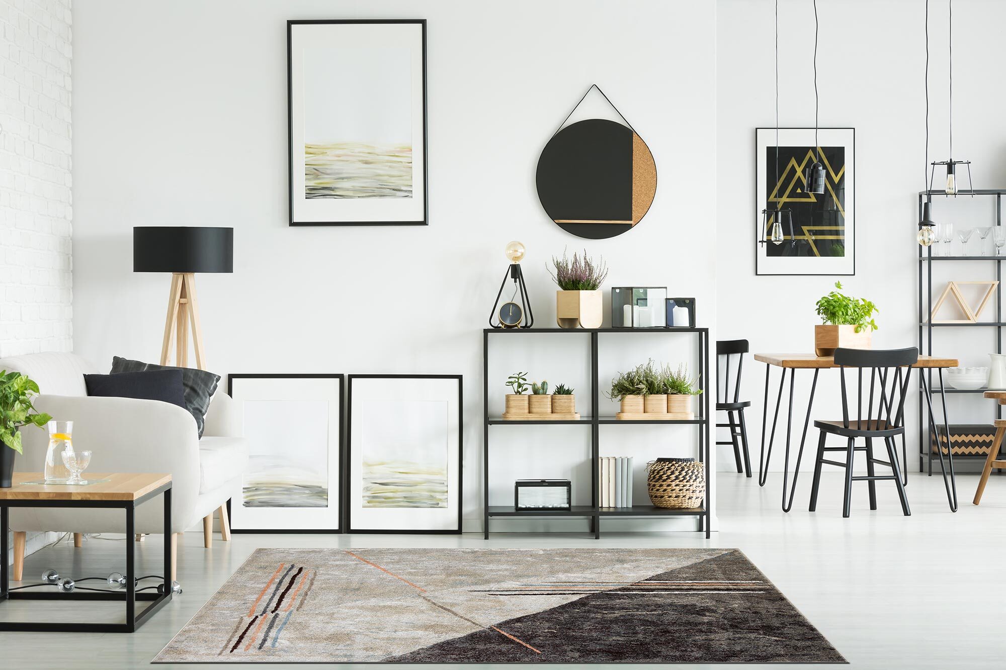 Large View Vivid Modern Abstract Rug