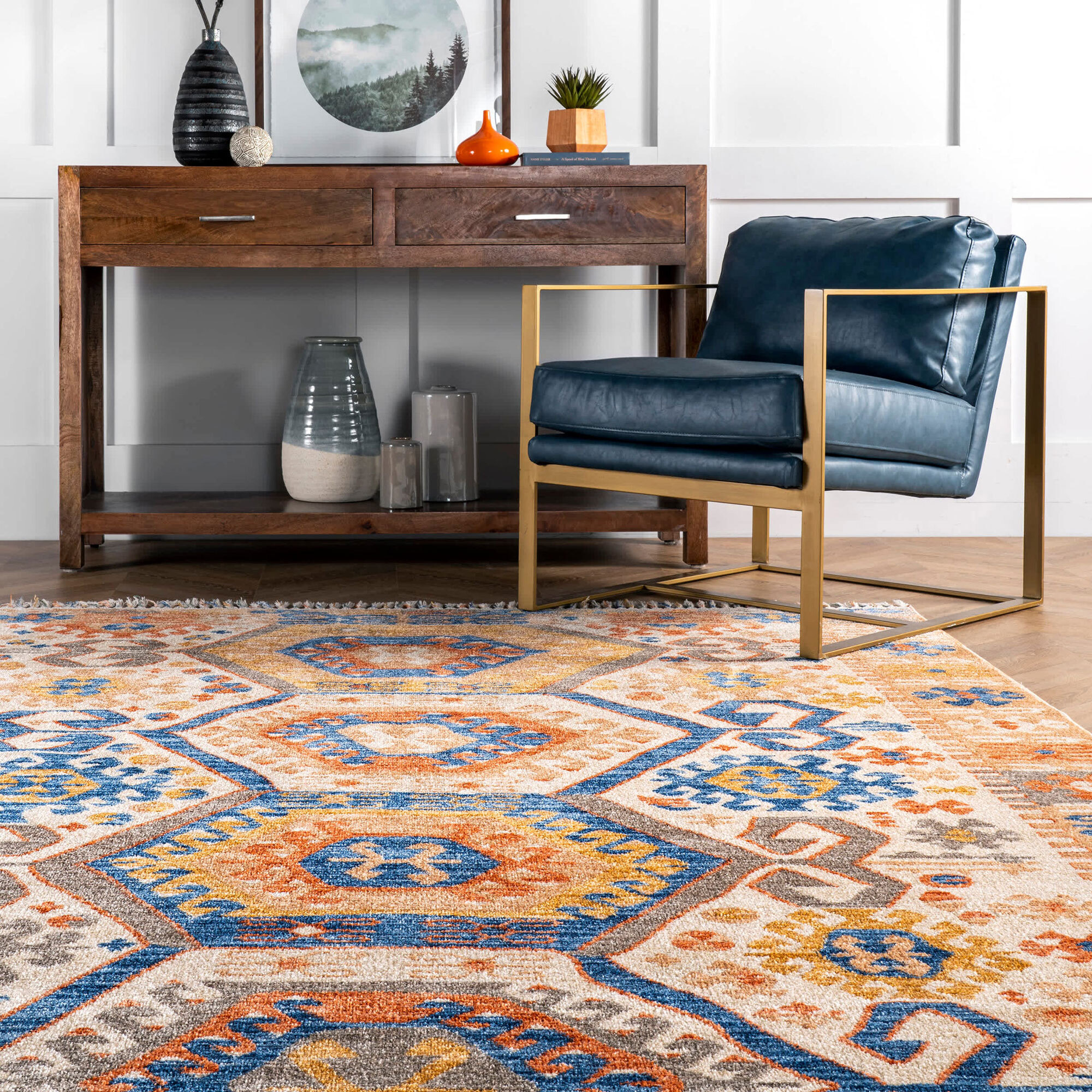Large View Samantha Moroccan Tassel Rug