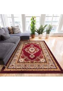 Atlanta Red Classic Medallion Rug