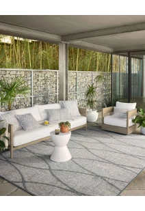 Alfresco Wavy Trellis Rug
