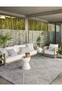 Alfresco Geometric Patio Rug