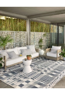 Alfresco Geometric Patio Rug