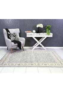 Alfred Grey Traditional Floral Rug