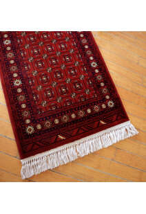 Red Afghan Tribal Medallion Rug