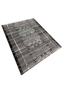 Aperto Black Tribal Pattern Rug