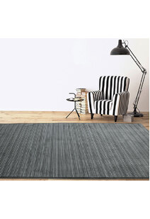 Brigitte Modern Grey Striped Rug