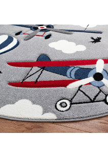 Charlie Biplane / Airplane Kids Rug