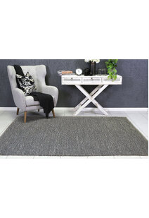 Faris Grey Hand Loomed Wool Rug