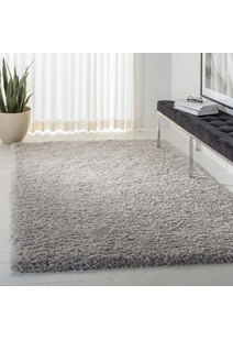 Havana Plain Light Grey Shag Rug