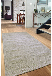 Harper Tan Diamond Wool Rug