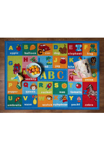 Kids Alphabet Pictures Rug