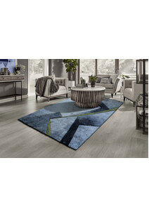 Lucia Green Modern Abstract Rug