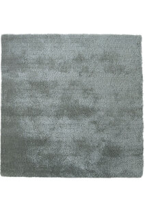 Luxe Plain Silver Shaggy Rug